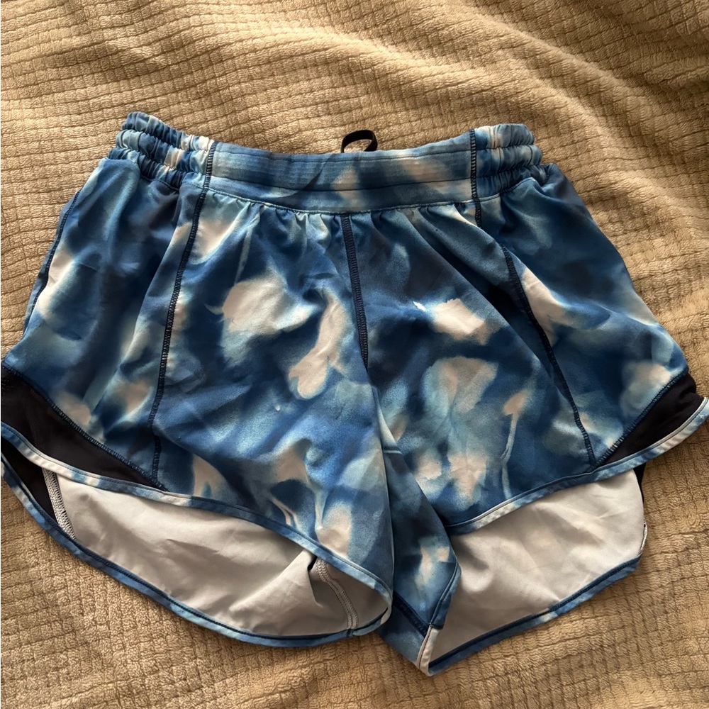 Lululemon Blue Tie-Dye Women's Shorts